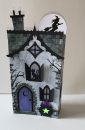 witch house pop up halloween card