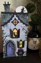 witch house pop up halloween card