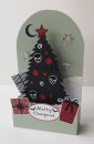 pop up christmas tree card gothic