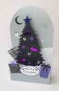 pop up christmas tree card gothic