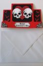 Skulls Valentine Card