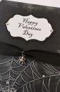 Spider Charm Gothic Valentine Card