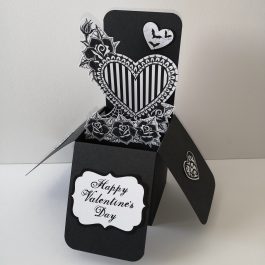 Gothic Heart Pop Up Valentine Card